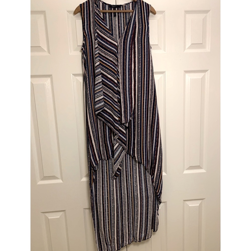 BCBGMaxAzria multicolored asymmetrical dress
